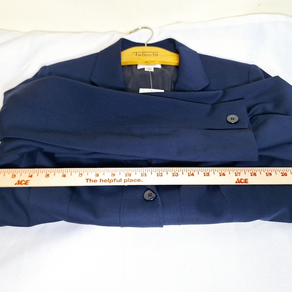 NWT Talbots career core, navy blue wool blazer plus size 16. - Picture 4 of 9